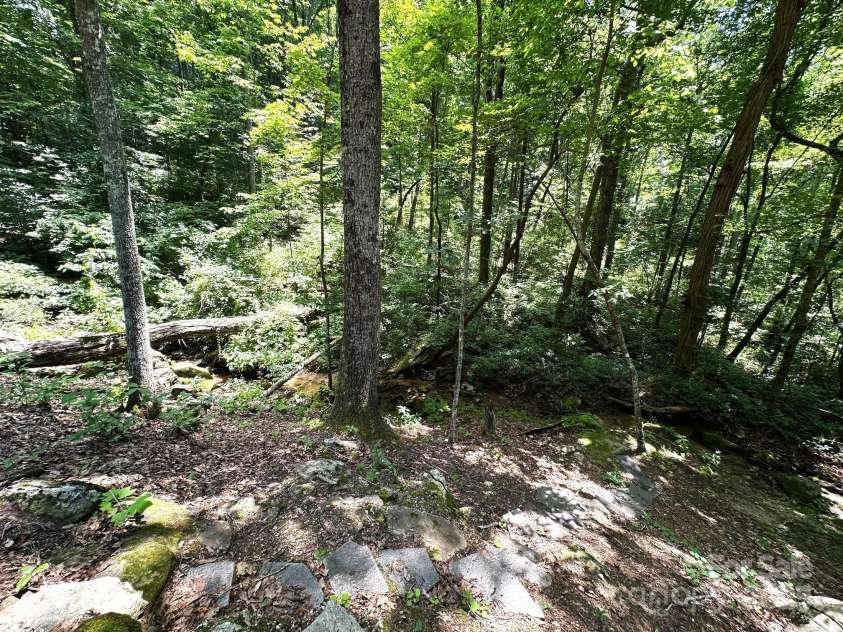 184 Poplar Drive, Lake Lure, NC 28746.  MLS# CAR4285241, YatesRealty ID 2151. Steps to the creek