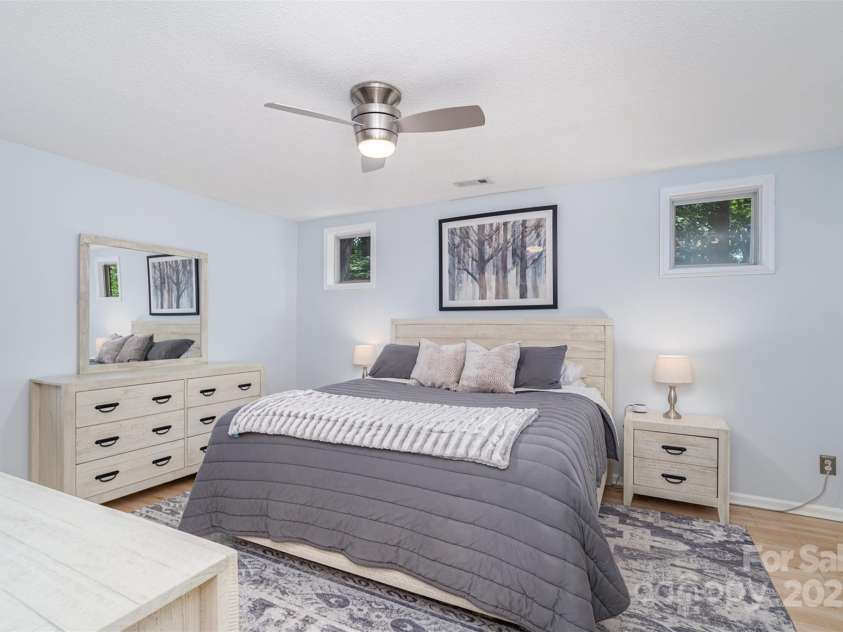 4725 Rounding Run Road, Charlotte, NC 28277.  MLS# CAR4271495, YatesRealty ID 21527. Spacious primary suite easily accommodates a king bed, night stands and dressers.
