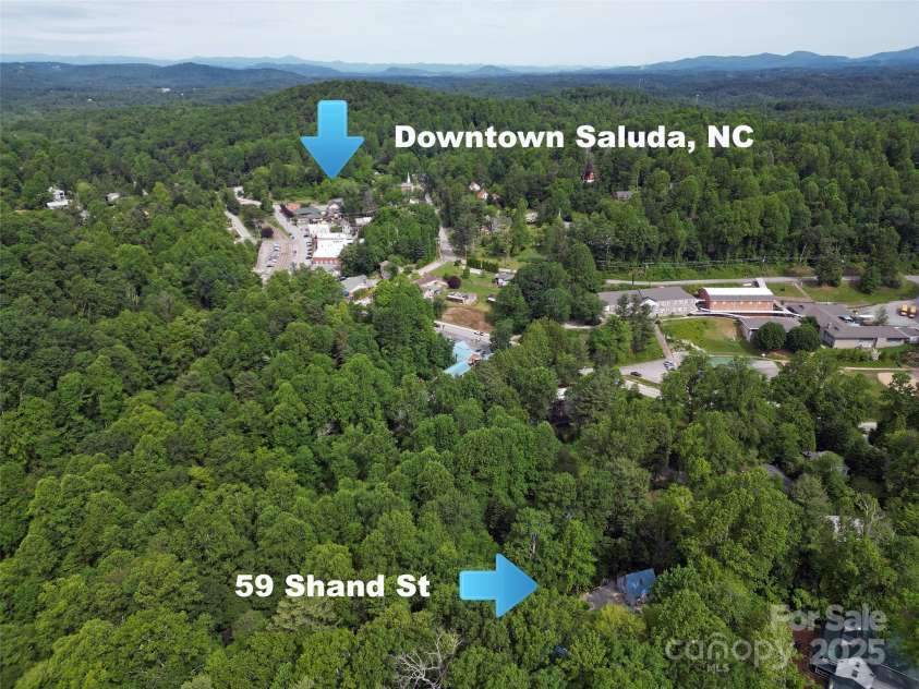 59 Shand Street, Saluda, NC 28773.  MLS# CAR4259487, YatesRealty ID 21538. 59 Shand and Downtown Saluda