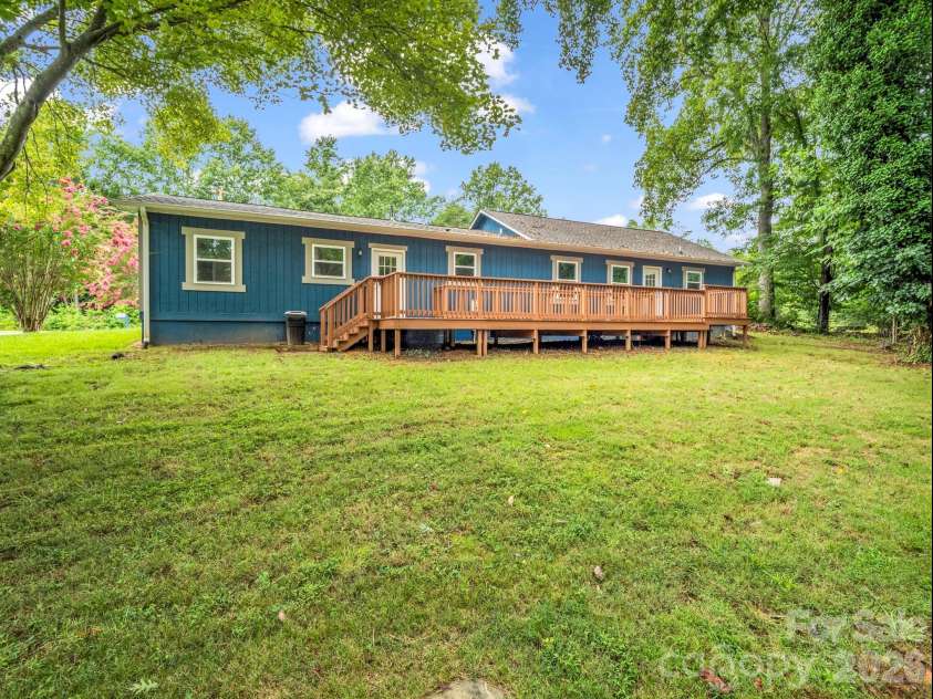 611 Peniel Road, Columbus, NC 28722.  MLS# CAR4405519, YatesRealty ID 21546. Large back deck area for grilling/entertaining