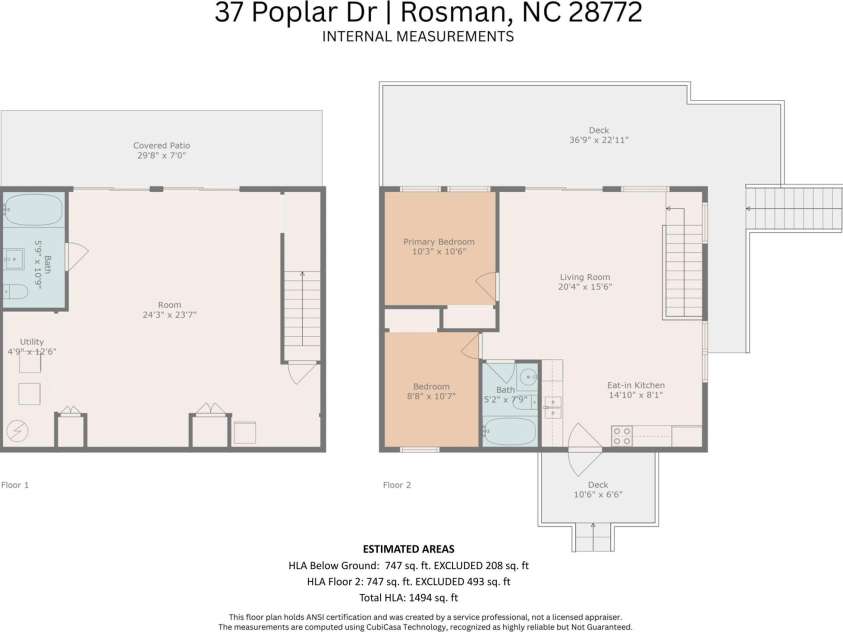 37 Poplar Drive, Rosman, NC 28772.  MLS# CAR4270053, YatesRealty ID 21574. 