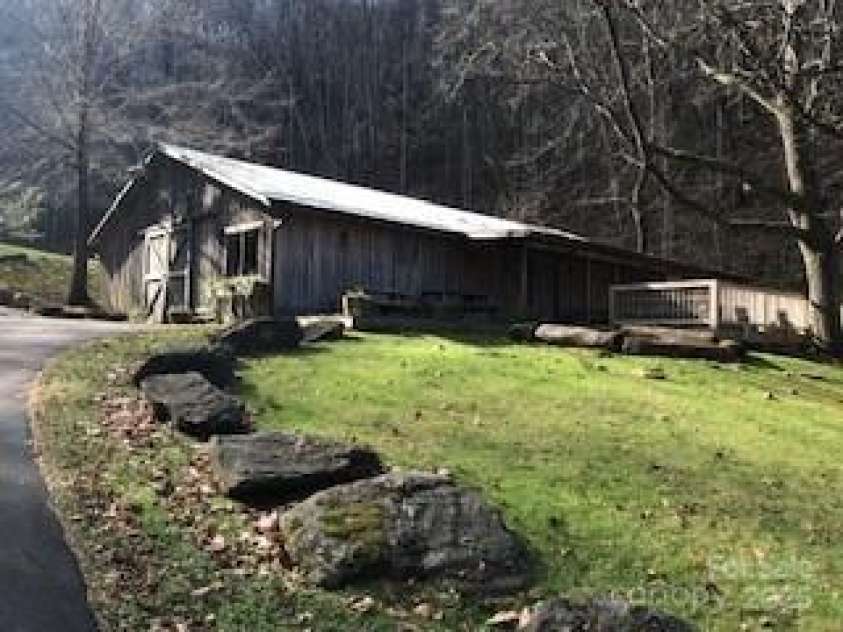 155 Iga Trail, Maggie Valley, NC 28751.  MLS# CAR4219511, YatesRealty ID 2158. 100yr Old Barn used for Events