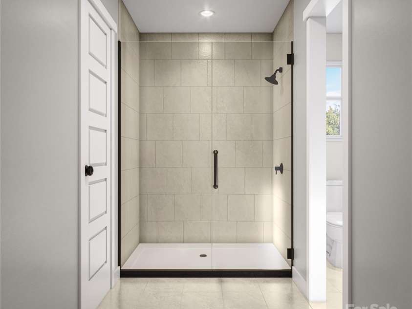 4059 Bass River Parkway, Charlotte, NC 28217.  MLS# CAR4271697, YatesRealty ID 21587. Primary Bathroom Shower - 3D Rendering, finishes may vary