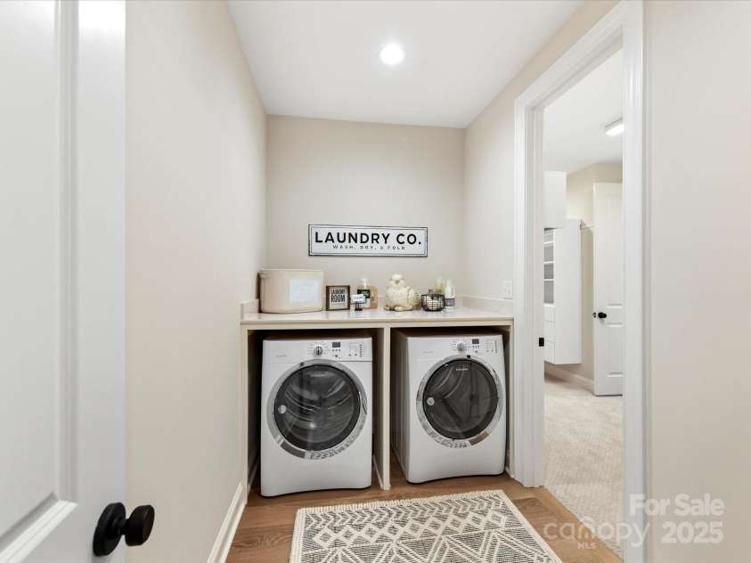 8111 Farm Crossing Lane, Huntersville, NC 28078.  MLS# CAR4189460, YatesRealty ID 2159. Laundry Room Down Stairs