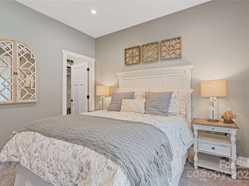 156 Olivet Lane, Fletcher, NC 28732.  MLS# CAR4272204, YatesRealty ID 21590. View 2 or Guest bedroom with walk in closet