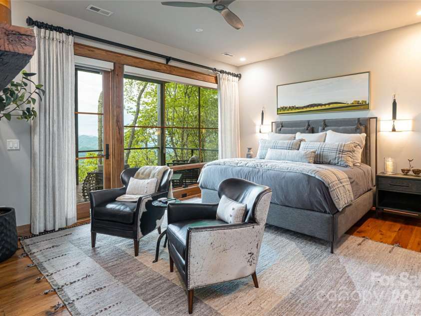511 Asgi Trail, Maggie Valley, NC 28751.  MLS# CAR4258504, YatesRealty ID 21595. Luxurious guest suite #4  terrace level