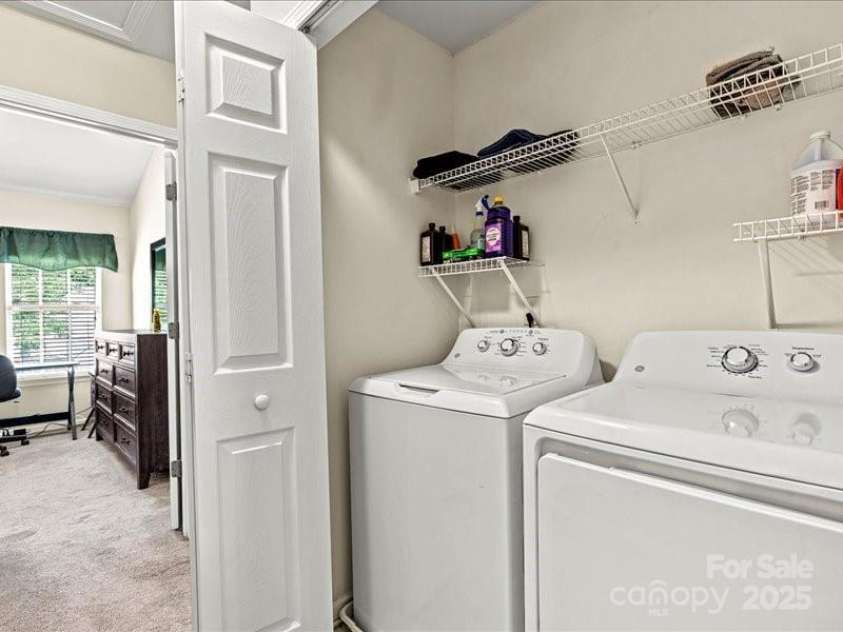 10063 Reindeer Way Lane, Charlotte, NC 28216.  MLS# CAR4265964, YatesRealty ID 21596. Laundry upstairs