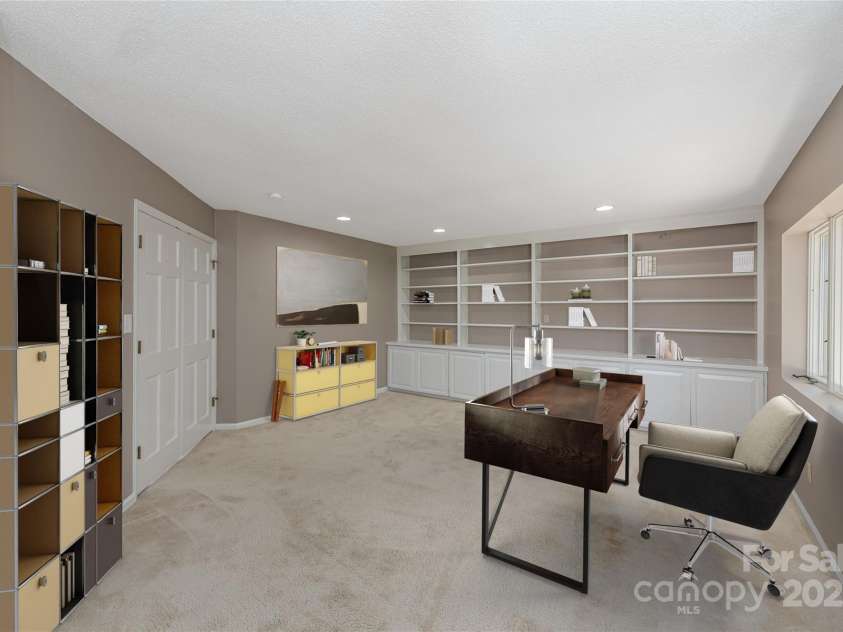 1101 Timber Trail, Asheville, NC 28804.  MLS# CAR4264560, YatesRealty ID 21606. Den-Office, virtually staged