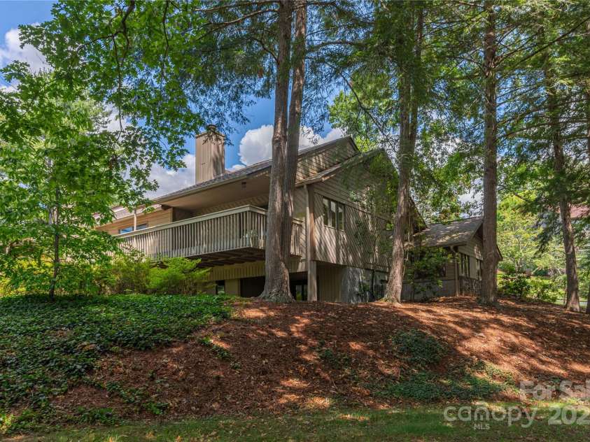 1101 Timber Trail, Asheville, NC 28804.  MLS# CAR4264560, YatesRealty ID 21606. Lawn at Back of Home