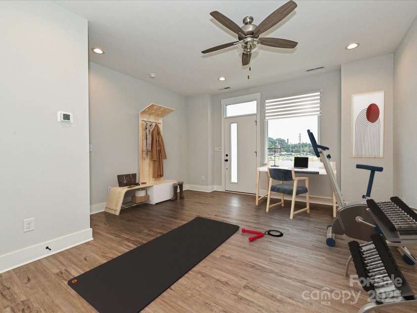 1619 Polk Street, Charlotte, NC 28206.  MLS# CAR4207818, YatesRealty ID 21612. First floor Flex Room - Virtually Staged
