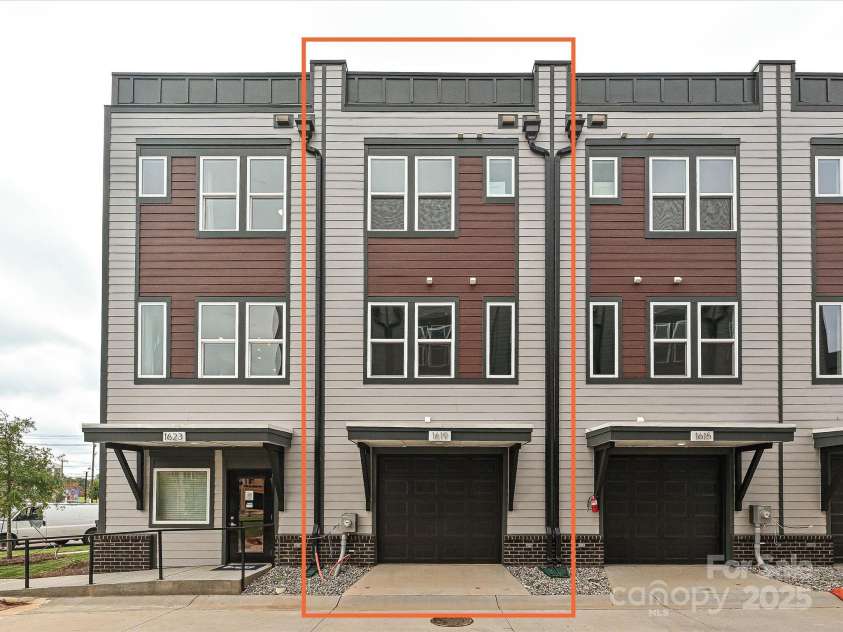 1619 Polk Street, Charlotte, NC 28206.  MLS# CAR4207818, YatesRealty ID 21612. Garage Exterior