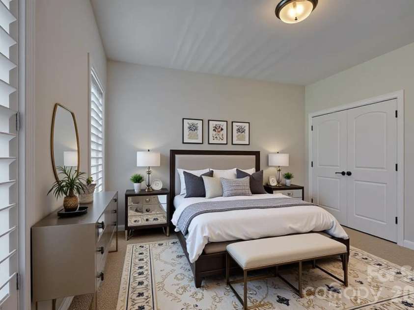13017 Avila Court, Charlotte, NC 28278.  MLS# CAR4358276, YatesRealty ID 21614. Virtually staged bedroom 3