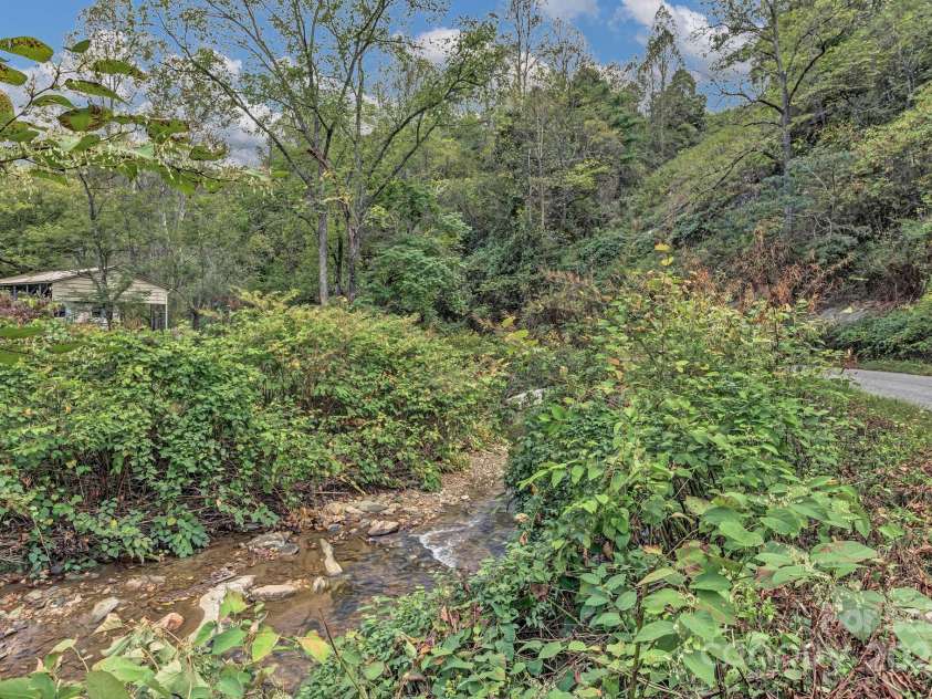 200 Dry Branch Road, Marshall, NC 28753.  MLS# CAR4308414, YatesRealty ID 2162. Walnut Creek, where otters are frequent guests!