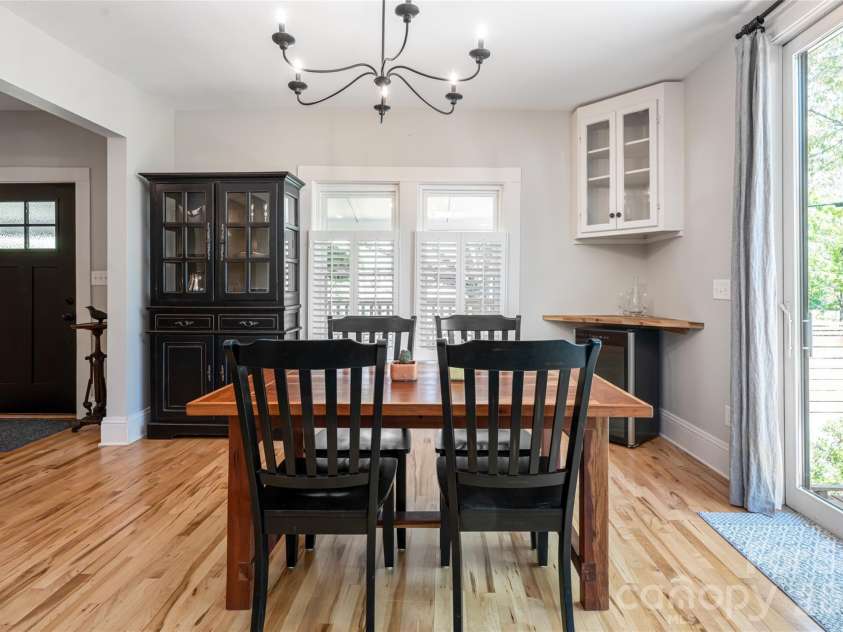 19 Neely Road, Brevard, NC 28712.  MLS# CAR4374359, YatesRealty ID 21627. Dining area