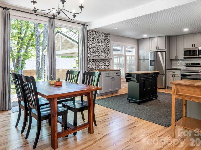 19 Neely Road, Brevard, NC 28712.  MLS# CAR4374359, YatesRealty ID 21627. Dining / Kitchen