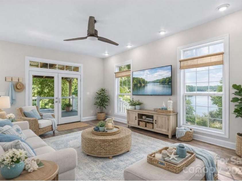 315 Wood Duck Loop, Mooresville, NC 28117.  MLS# CAR4268002, YatesRealty ID 2163. Virtually staged living room