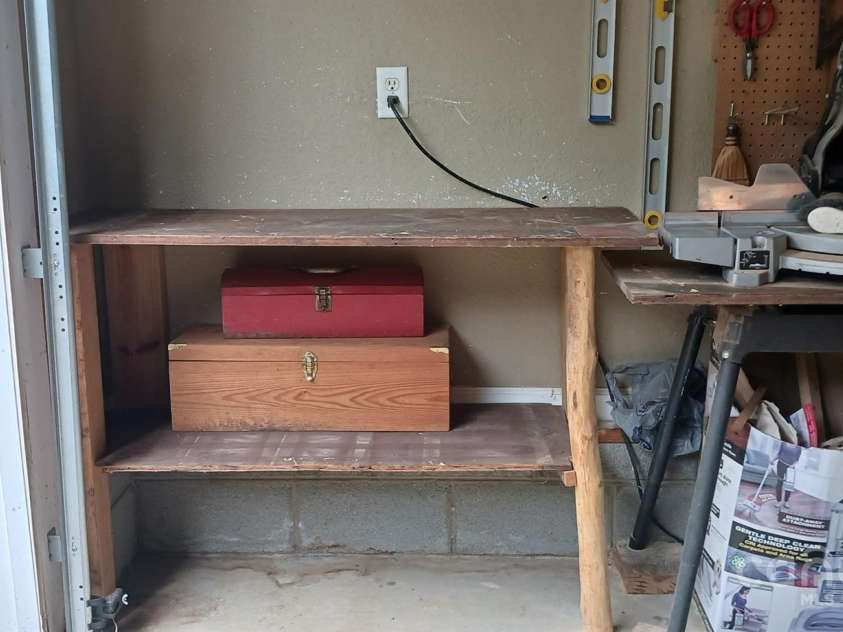 224 Old Haw Creek Road, Asheville, NC 28805.  MLS# CAR4259478, YatesRealty ID 21638. Work Bench 1 Conveys