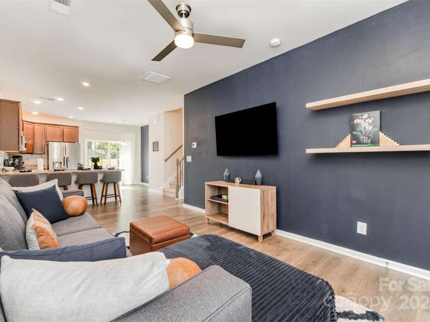 348 Zocalo Drive, Gastonia, NC 28056.  MLS# CAR4306687, YatesRealty ID 21648. Open floor concept. living room. 