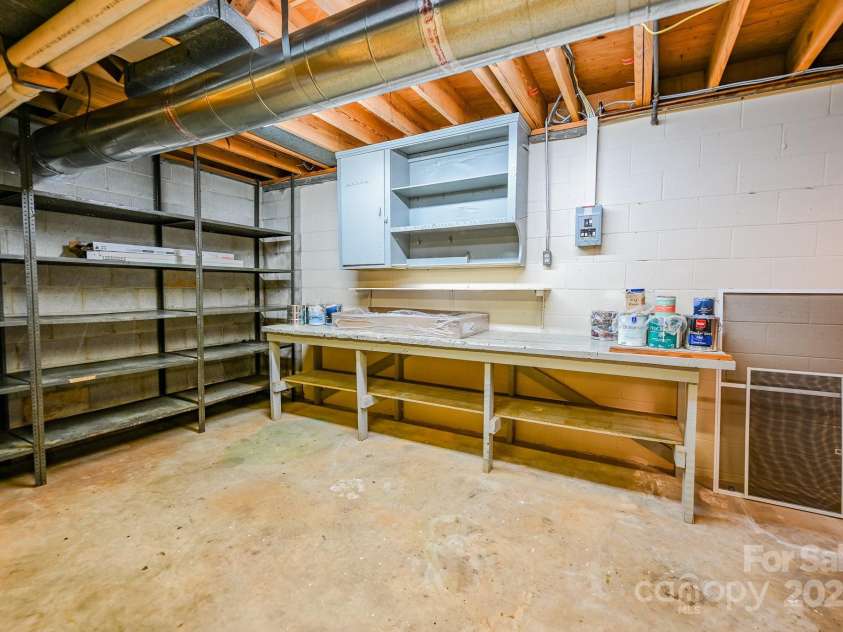 183 Creekside Drive, Forest City, NC 28043.  MLS# CAR4199948, YatesRealty ID 21656. Basement Storage Room
