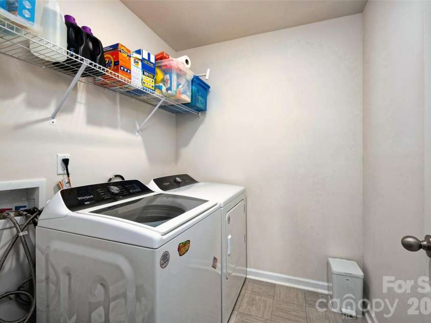 126 Amblers Knoll Road, Weaverville, NC 28787.  MLS# CAR4342938, YatesRealty ID 21663. Second level laundry room