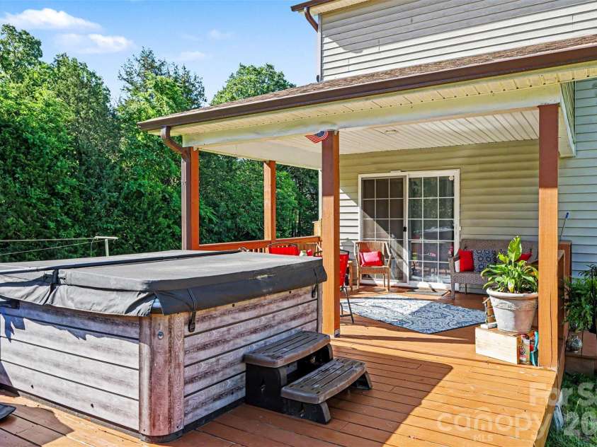 3401 Shillinglaw Road, Sharon, SC 29742.  MLS# CAR4380680, YatesRealty ID 21675. Extended Back Deck with Hot Tub