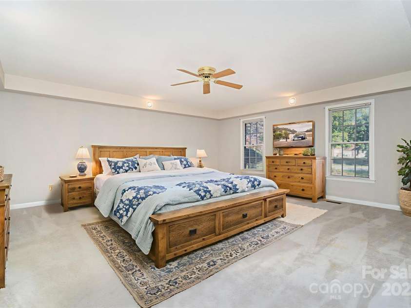 110 Robin Road, Lincolnton, NC 28092.  MLS# CAR4307556, YatesRealty ID 21678. Primary Bedroom *Virtually staged*