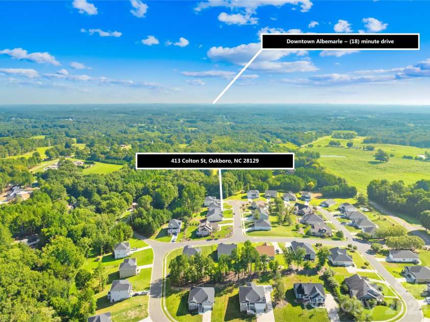 413 Colton Street, Oakboro, NC 28129.  MLS# CAR4378808, YatesRealty ID 21679. 