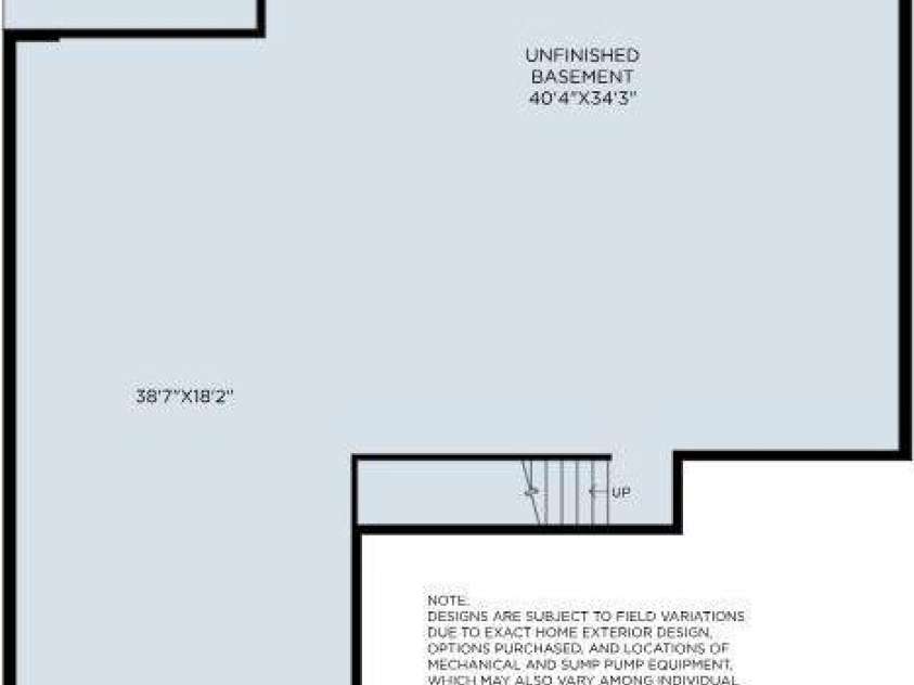 5233 Glenwalk Drive, Charlotte, NC 28269.  MLS# CAR4223508, YatesRealty ID 2168. Actual Floorplan - unfinished basement