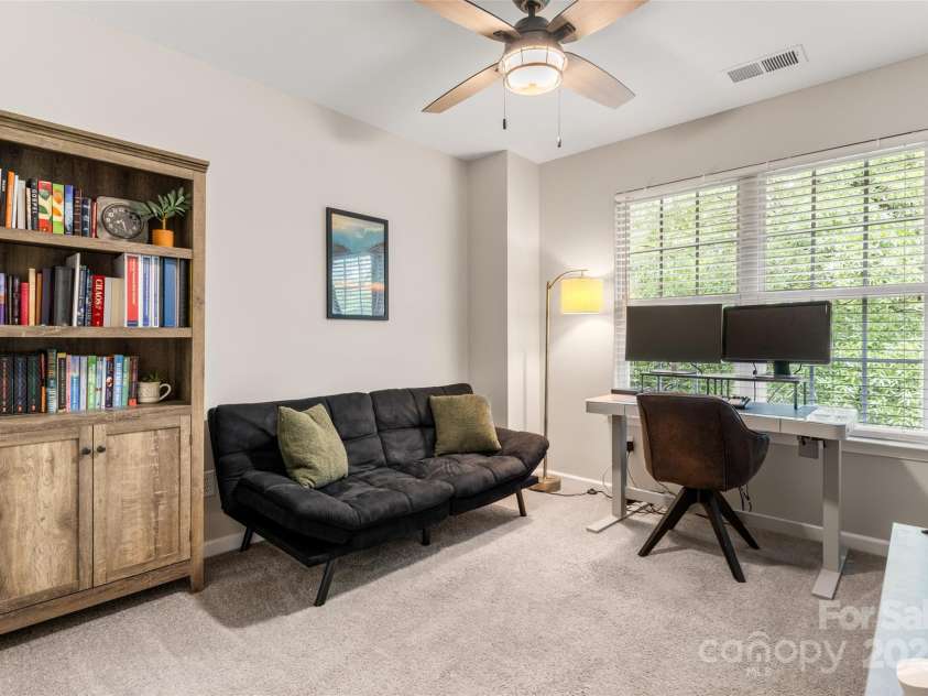 9651 Bailey Road, Cornelius, NC 28031.  MLS# CAR4264038, YatesRealty ID 21681. Secondary Bedroom 2 used as office
