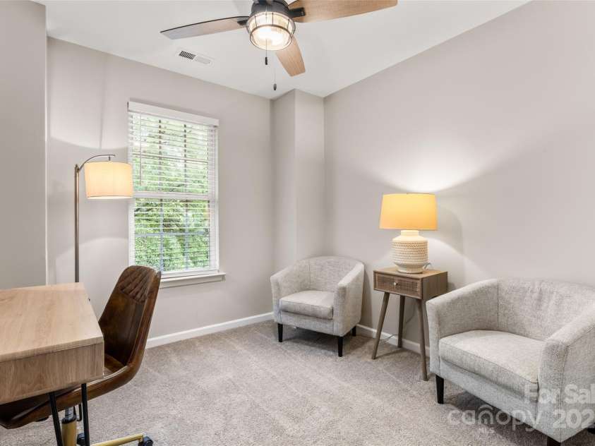 9651 Bailey Road, Cornelius, NC 28031.  MLS# CAR4264038, YatesRealty ID 21681. Secondary Bedroom used as office