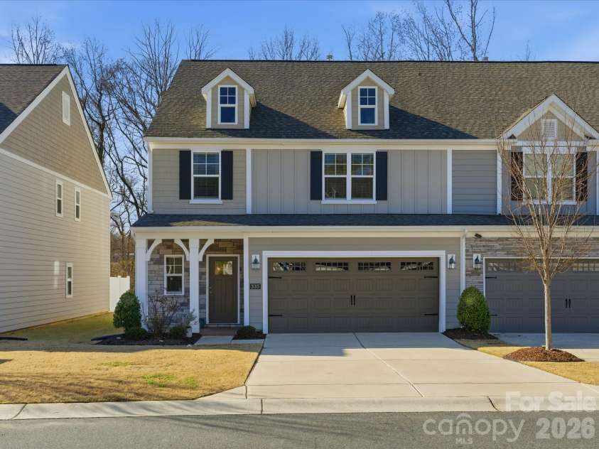 535 Cowans Villa Road, Staley, NC 28164.  MLS# CAR4336147, YatesRealty ID 2170. End unit