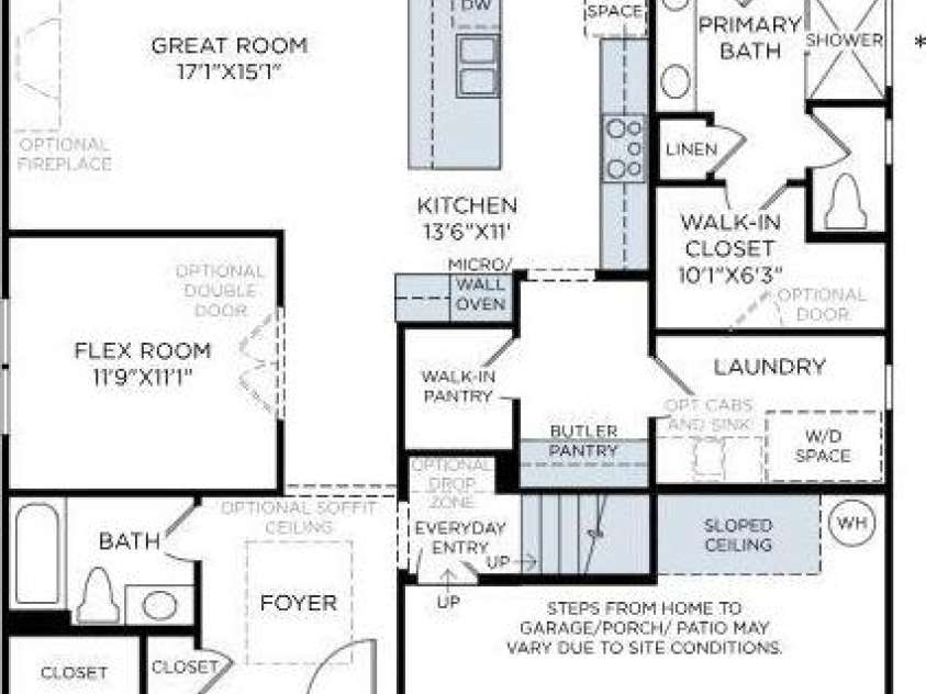 5301 Mint Harbor Way, Charlotte, NC 28269.  MLS# CAR4234791, YatesRealty ID 2172. Actual floorplan of the home - Floor 1