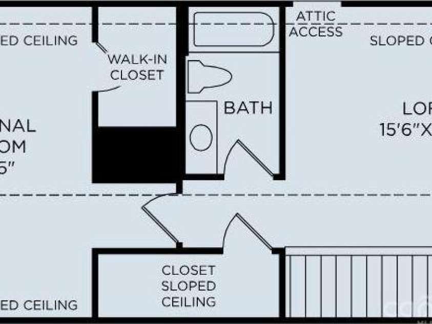 5301 Mint Harbor Way, Charlotte, NC 28269.  MLS# CAR4234791, YatesRealty ID 2172. Actual floorplan of the home - Floor 2