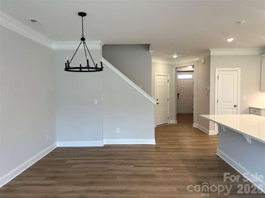124 Pointer Trail, Troutman, NC 28166.  MLS# CAR4381982, YatesRealty ID 21736. Breakfast area