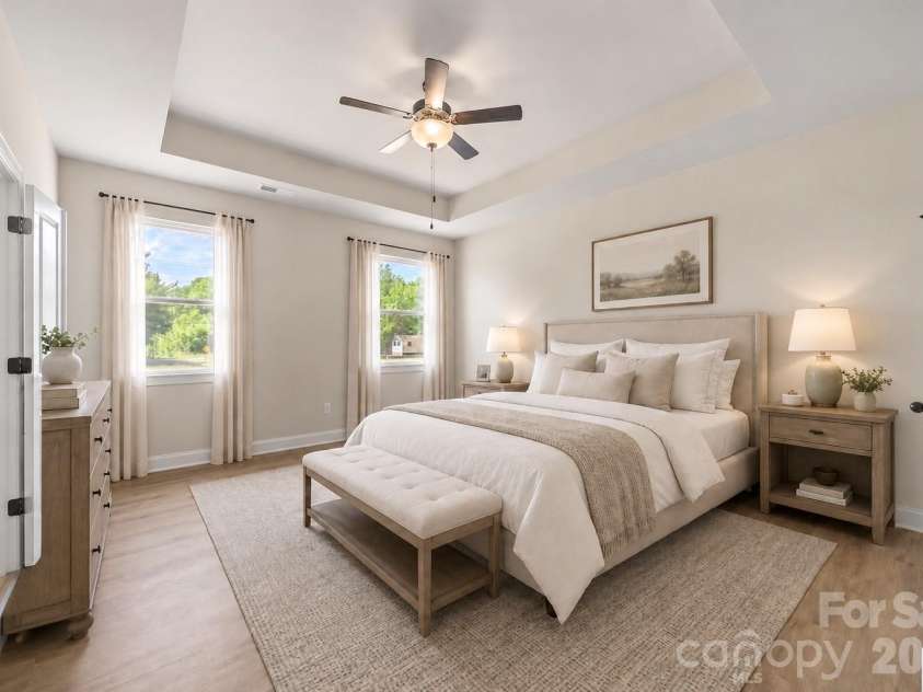 175 Eagle Drive, Salisbury, NC 28144.  MLS# CAR4364215, YatesRealty ID 21773. Primary Bedroom Virtually Staged
