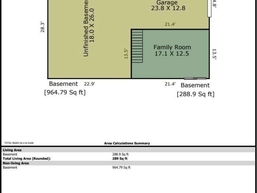 1469 Old Fort Road, Fairview, NC 28730.  MLS# CAR4240790, YatesRealty ID 21774. Lower Level Floorplan