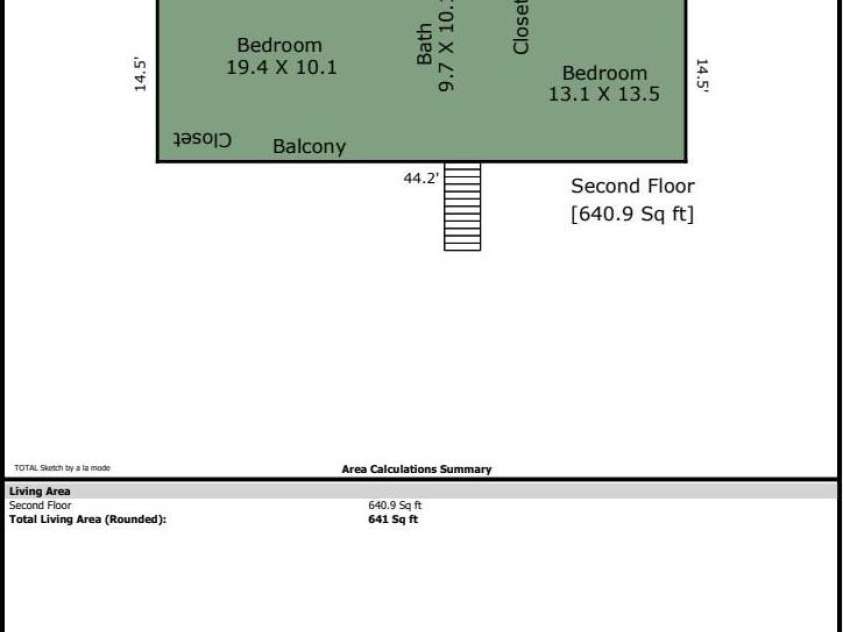 1469 Old Fort Road, Fairview, NC 28730.  MLS# CAR4240790, YatesRealty ID 21774. Upper Level Floorplan