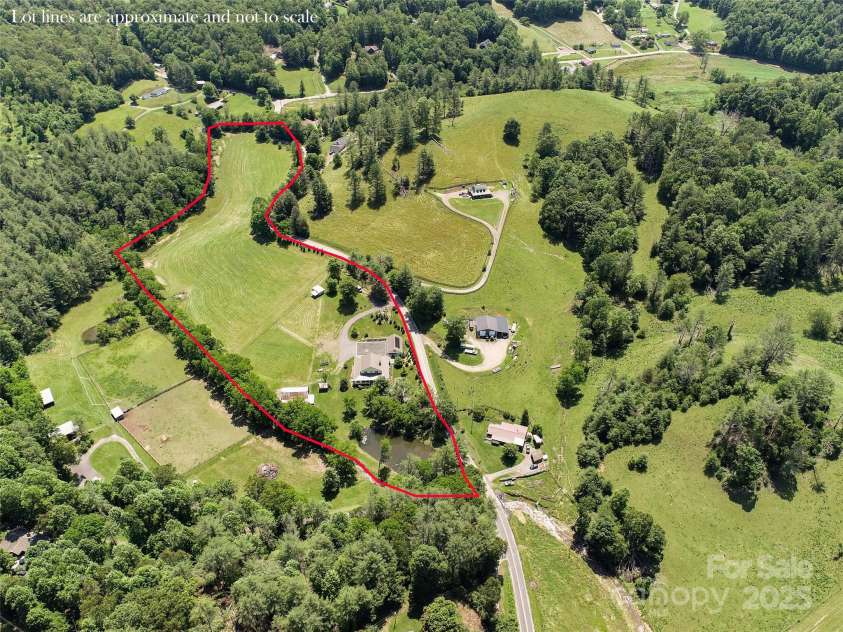 971 Banks Creek Road, Burnsville, NC 28714.  MLS# CAR4270100, YatesRealty ID 21780. Approximate layout of this unique property, nestled in a peaceful rural community.