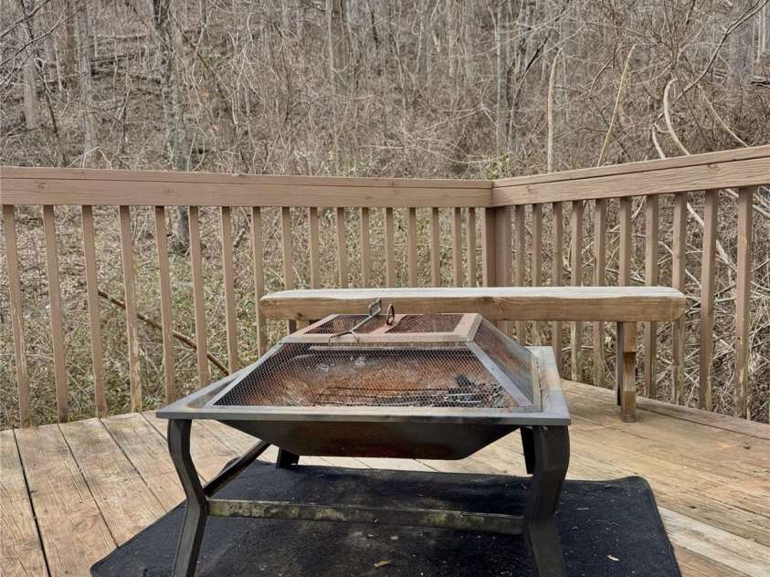 231 Newberry Drive, Fletcher, NC 28732.  MLS# CAR4221734, YatesRealty ID 21787. Enjoy the deck all year long