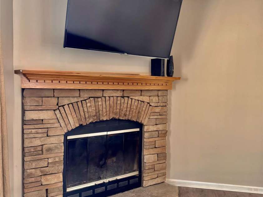 231 Newberry Drive, Fletcher, NC 28732.  MLS# CAR4221734, YatesRealty ID 21787. True Wood Burning Fireplace
