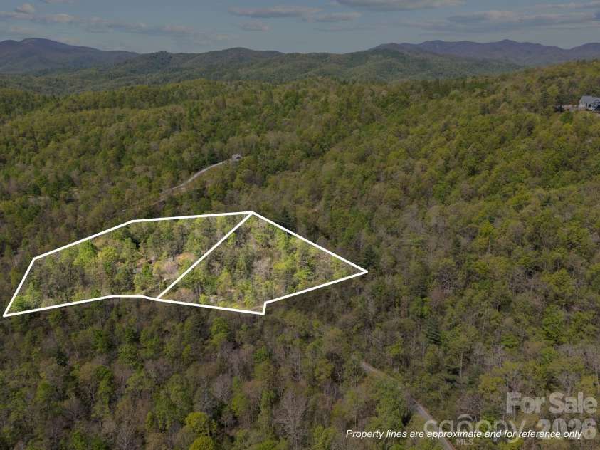 78 Bird Creek Estates Road, Black Mountain, NC 28711.  MLS# CAR4373623, YatesRealty ID 21792. Property lines are approximate 
