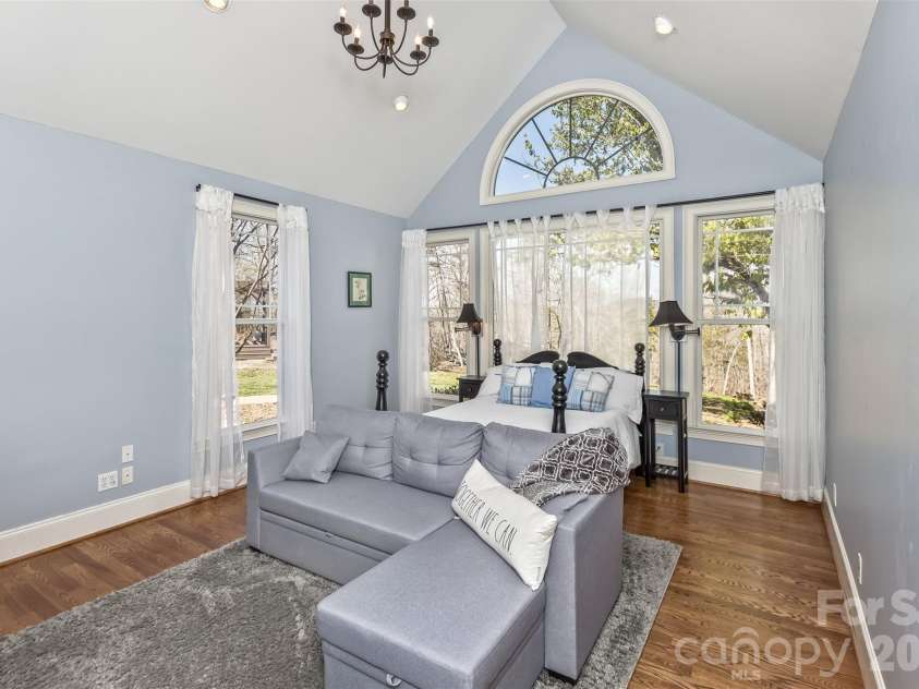 378 Collinsville Road, Columbus, NC 28722.  MLS# CAR4366416, YatesRealty ID 21793. Primary bedroom is bright, spacious, and at the rear of the property.