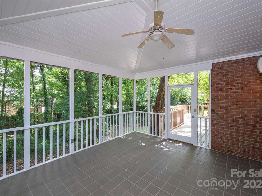 10408 Hadleigh Place, Charlotte, NC 28210.  MLS# CAR4270880, YatesRealty ID 21794. Another view of porch to deck
