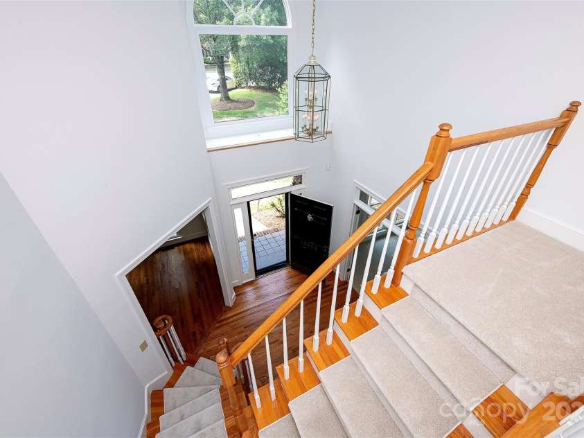 10408 Hadleigh Place, Charlotte, NC 28210.  MLS# CAR4270880, YatesRealty ID 21794. View of foyer from upstairs