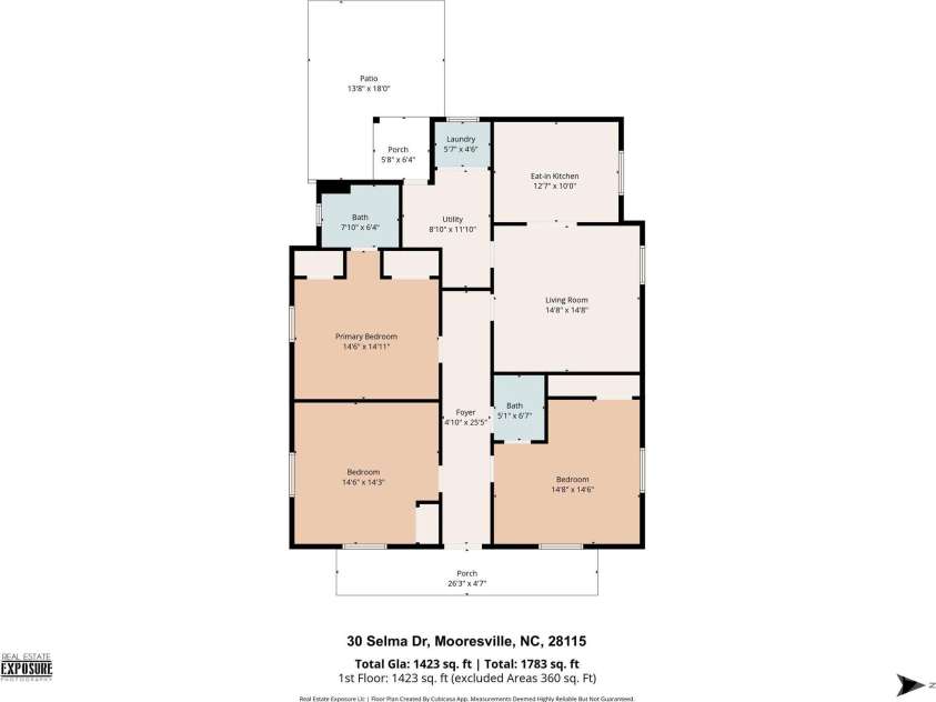 30 Selma Drive, Mooresville, NC 28115.  MLS# CAR4374184, YatesRealty ID 21797. 