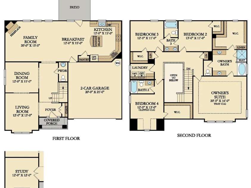 3823 Horsham Street, Indian Land, SC 29707.  MLS# CAR4274657, YatesRealty ID 21799. Floorplan