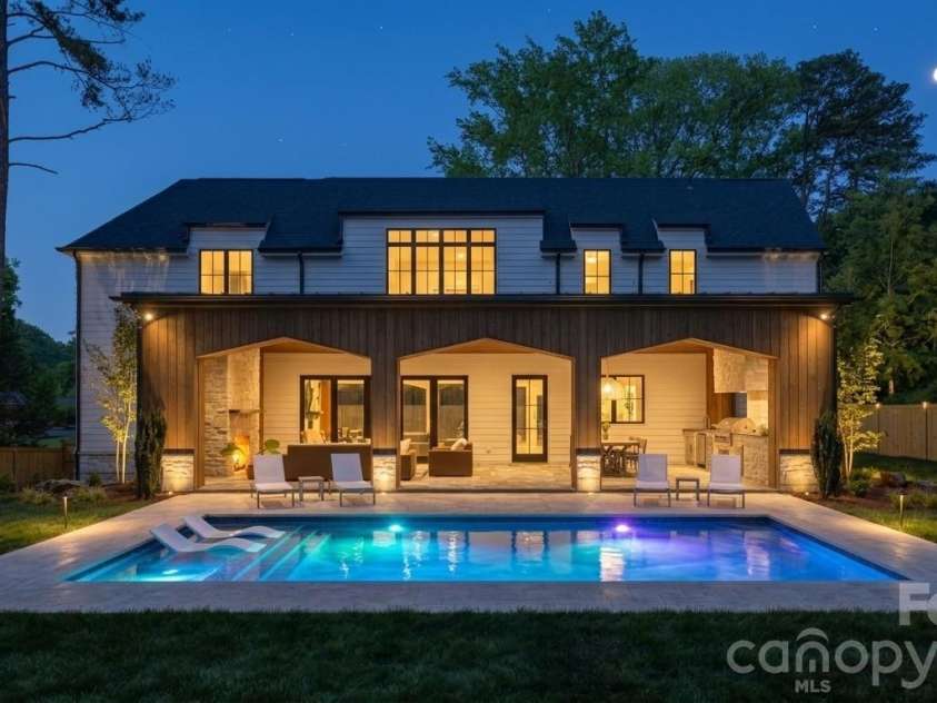 4110 Melchor Avenue, Charlotte, NC 28211.  MLS# CAR4395290, YatesRealty ID 21799. AI Pool Rendering