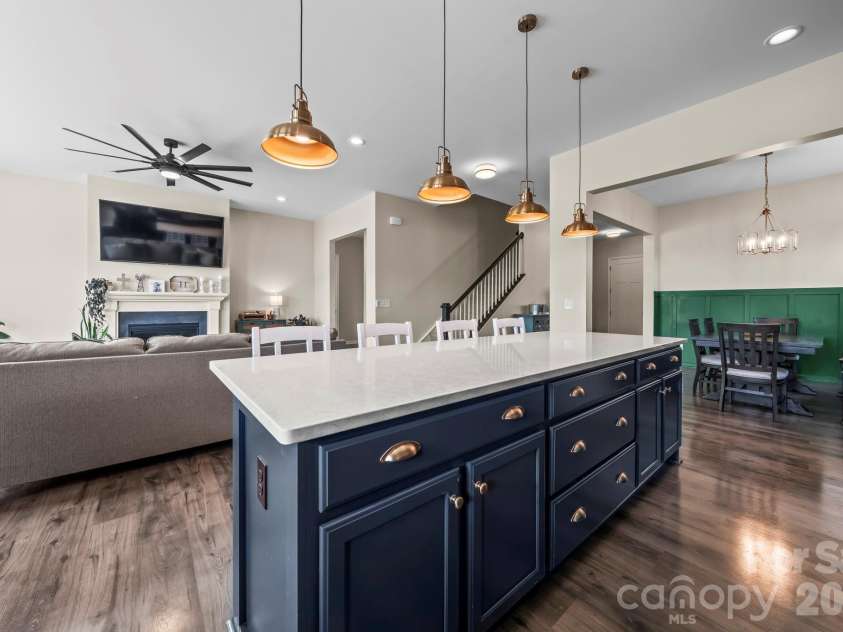 2023 Turnsberry Drive, Monroe, NC 28112.  MLS# CAR4363476, YatesRealty ID 21807. Kitchen/Living Room