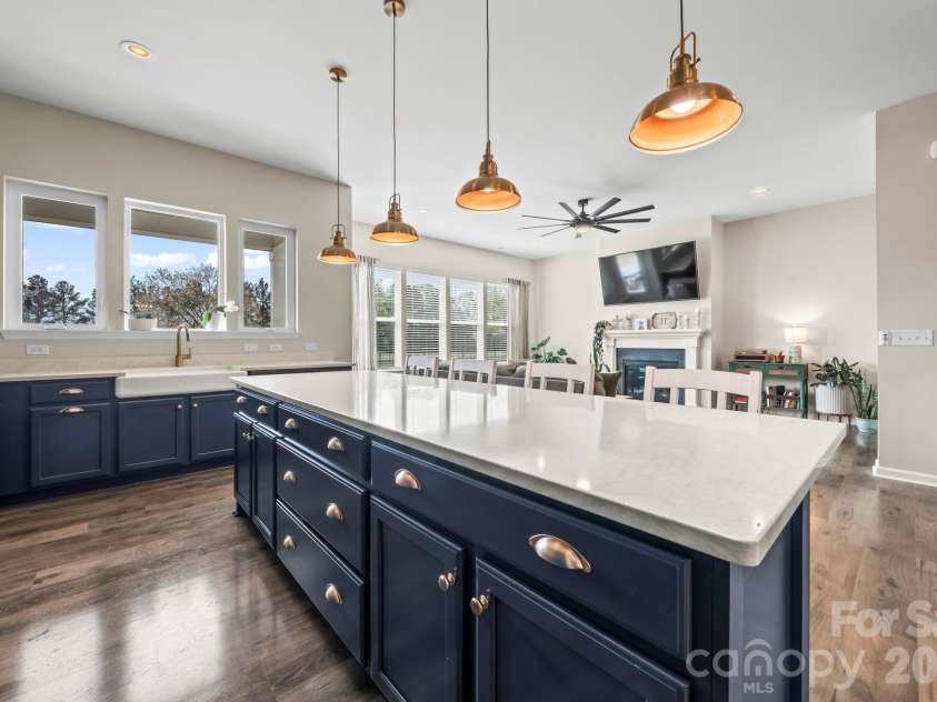 2023 Turnsberry Drive, Monroe, NC 28112.  MLS# CAR4363476, YatesRealty ID 21807. Kitchen/Living Room