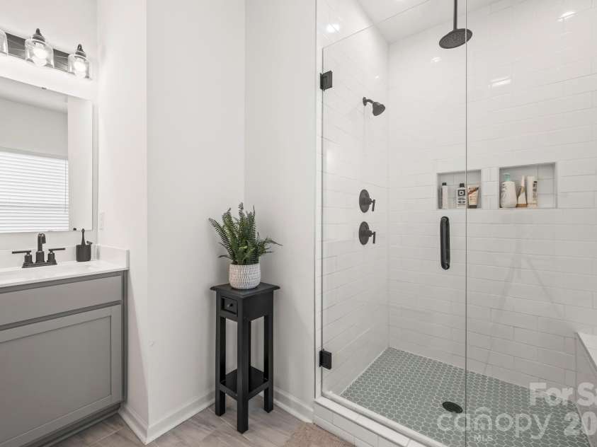 2023 Turnsberry Drive, Monroe, NC 28112.  MLS# CAR4363476, YatesRealty ID 21807. Primary Bathroom